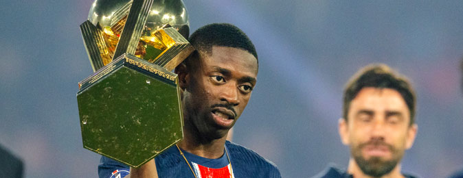 WhoScored's Ligue 1 Team of the Season: Ousmane Dembele, Andrey Santos, Rayan Cherki PSG forward Ousmane Dembele