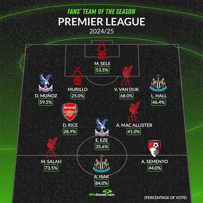 Fans' Premier League Team of the Season