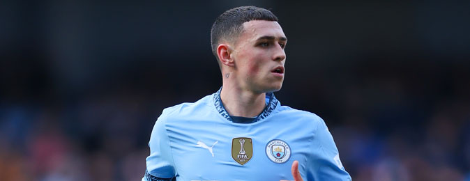 Manchester City midfielder Phil Foden