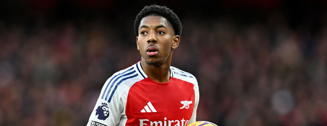 Arsenal left-back Myles Lewis-Skelly